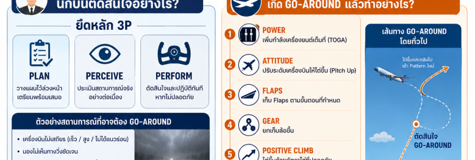 go-around การบินขึ้นใหม่เพื่อความปลอดภัย