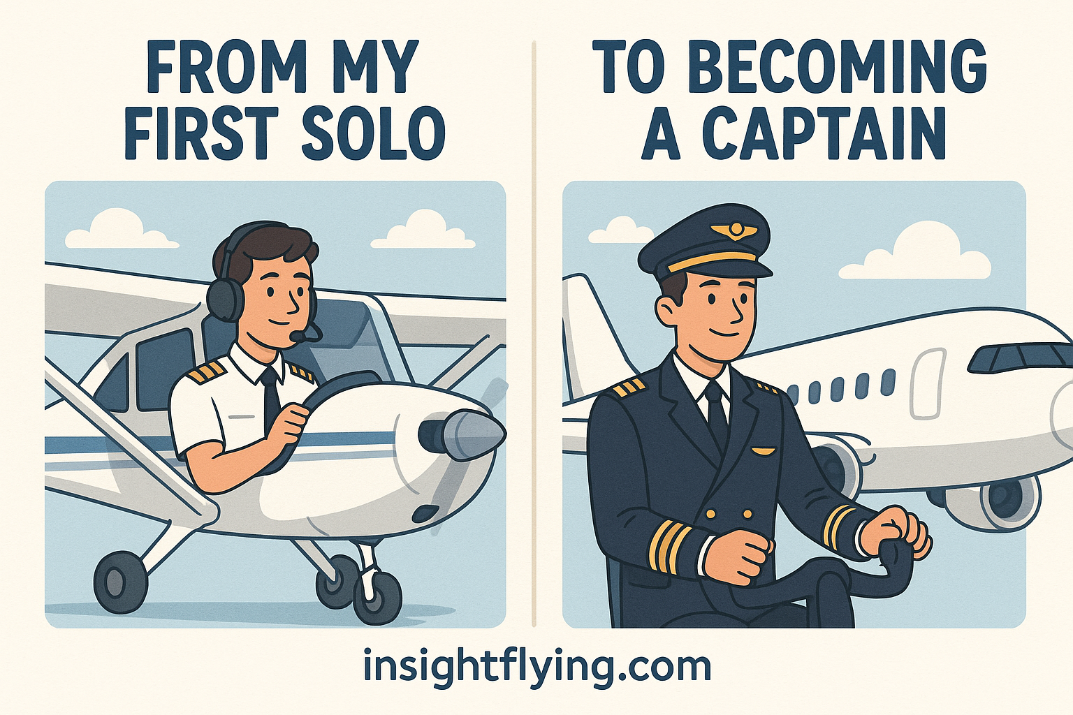 from fisrt Solo to becoming a captain