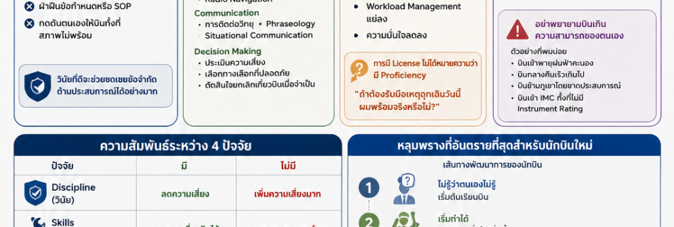 นักบินฝึกหัด บินอย่างไรให้ปลอดภัย