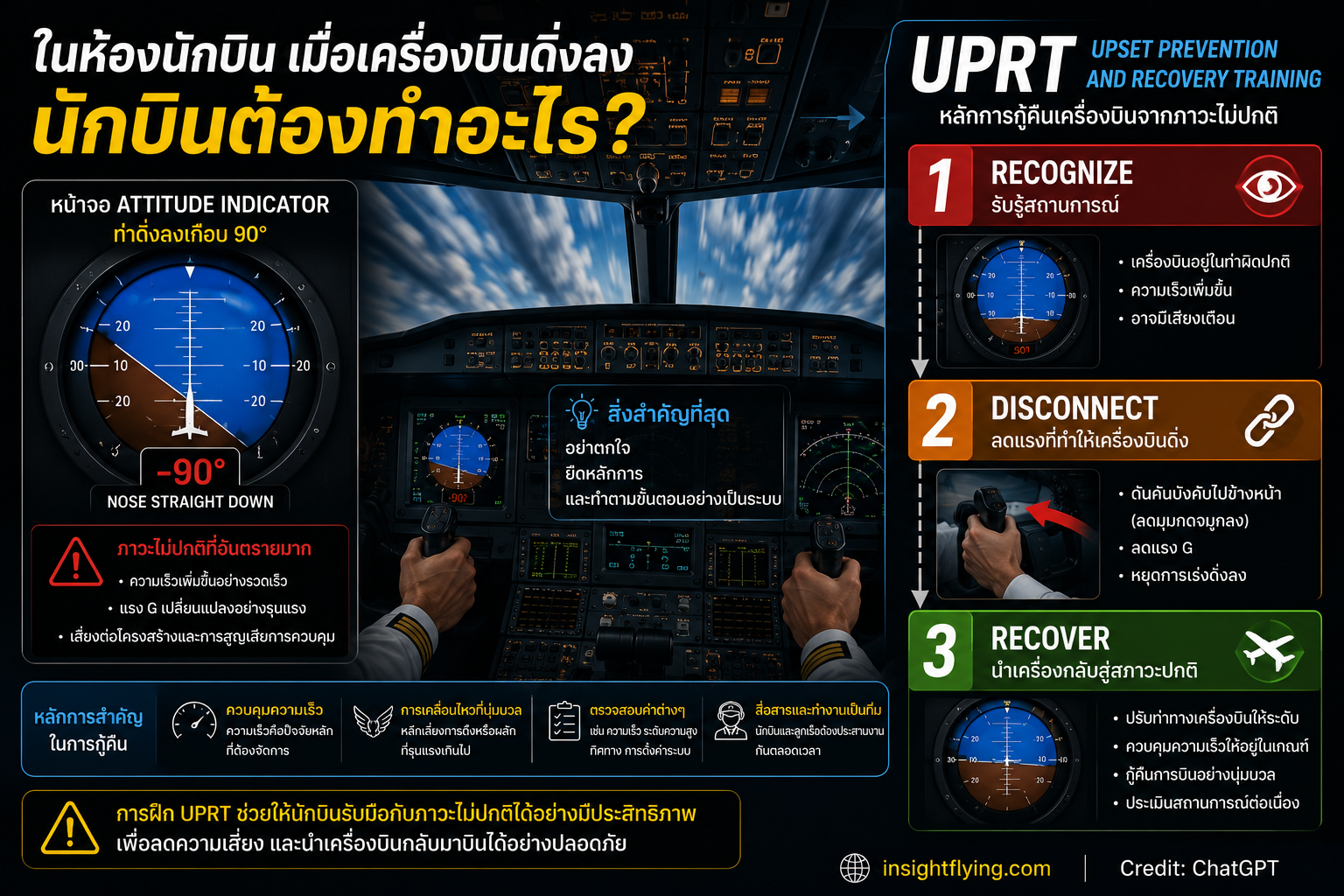 ตอนที่ 2: อะไรคือสาเหตุที่ทำให้เครื่องบินเข้าสู่ Aircraft Upset?