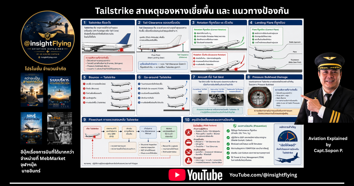 Tailstrike : เหตุใดเครื่องบินจึงกระแทกหาง และเราจะป้องกันได้อย่างไร